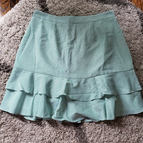 NWT Anthropologie Seersucker Striped Mini Skirt - Picture 2 of 6